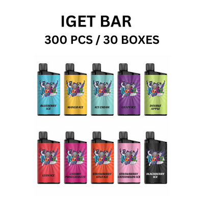IGET Bar 300 Pcs / 30 Boxes Wholesale 1 vape wholesale