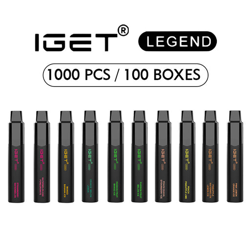 IGET Legend 1000 Pcs / 100 Boxes Wholesale 1 vape wholesale
