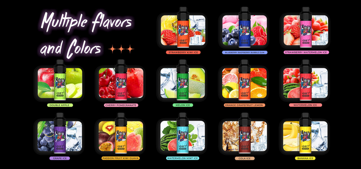 iget vape pods flavours IGET Bar Plus Wholesale | IGET Bar Plus Flavours