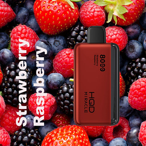 HQD Miracle - Strawberry Raspberry - 8000 Puffs 1 vape wholesale