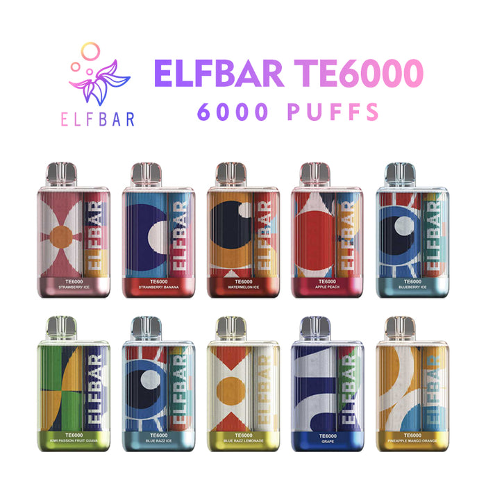 Elf Bar TE6000 Vape Wholesale in Australia with 6000 Puffs