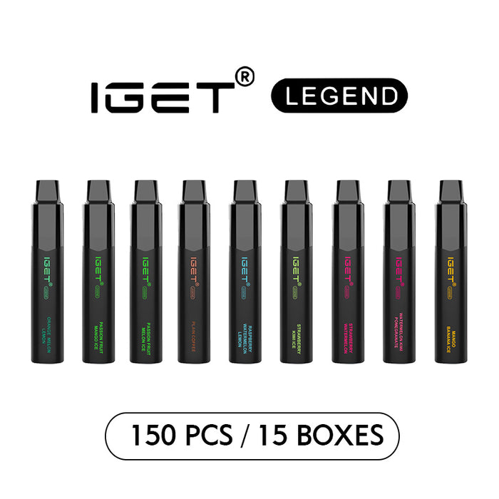 IGET Legend 150 Pcs / 15 Boxes Wholesale 1 vape wholesale