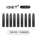 IGET Legend 150 Pcs / 15 Boxes Wholesale 1 vape wholesale