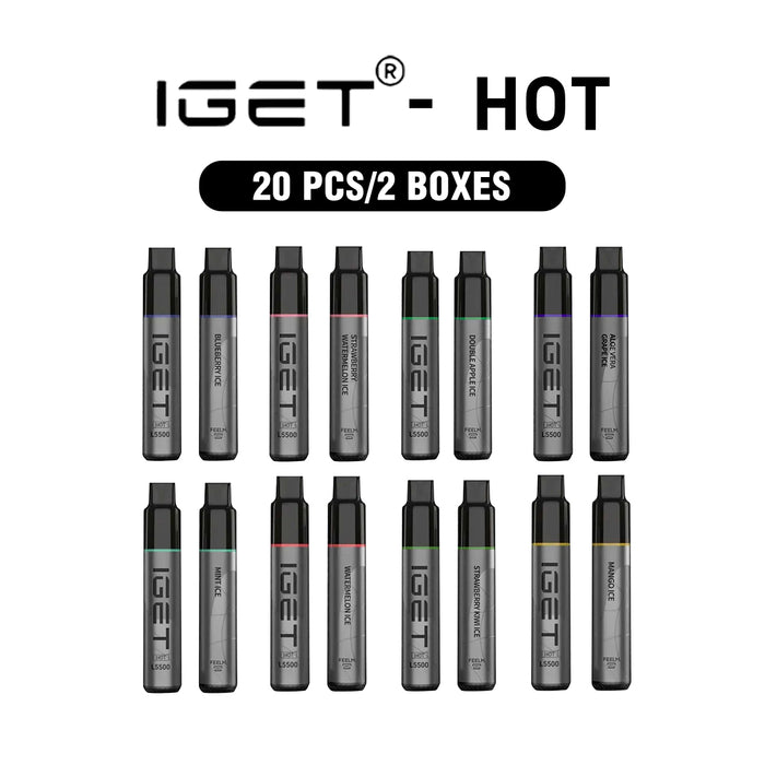 IGET HOT 20 Pcs / 2 Boxes Wholesale 1 vape wholesale