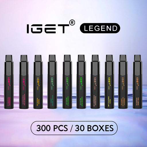 IGET Legend 300 Pcs / 30 Boxes Wholesale 1 vape wholesale