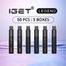 IGET Legend Vape Wholesale / Bulk 1vapewholesale