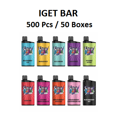 IGET Bar 500 Pcs / 50 Boxes Wholesale 1 vape wholesale