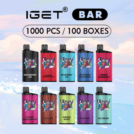 IGET Bar 1000 Pcs / 100 Boxes Wholesale 1 vape wholesale