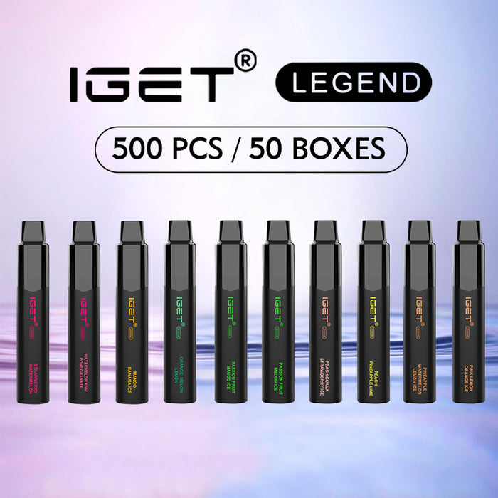IGET Legend 500 Pcs / 50 Boxes Wholesale 1 vape wholesale